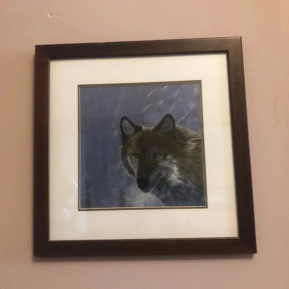 Vtg Silk Wolf Artwork - Picture 8 of 10